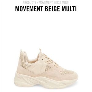Movement beige multi sneakers